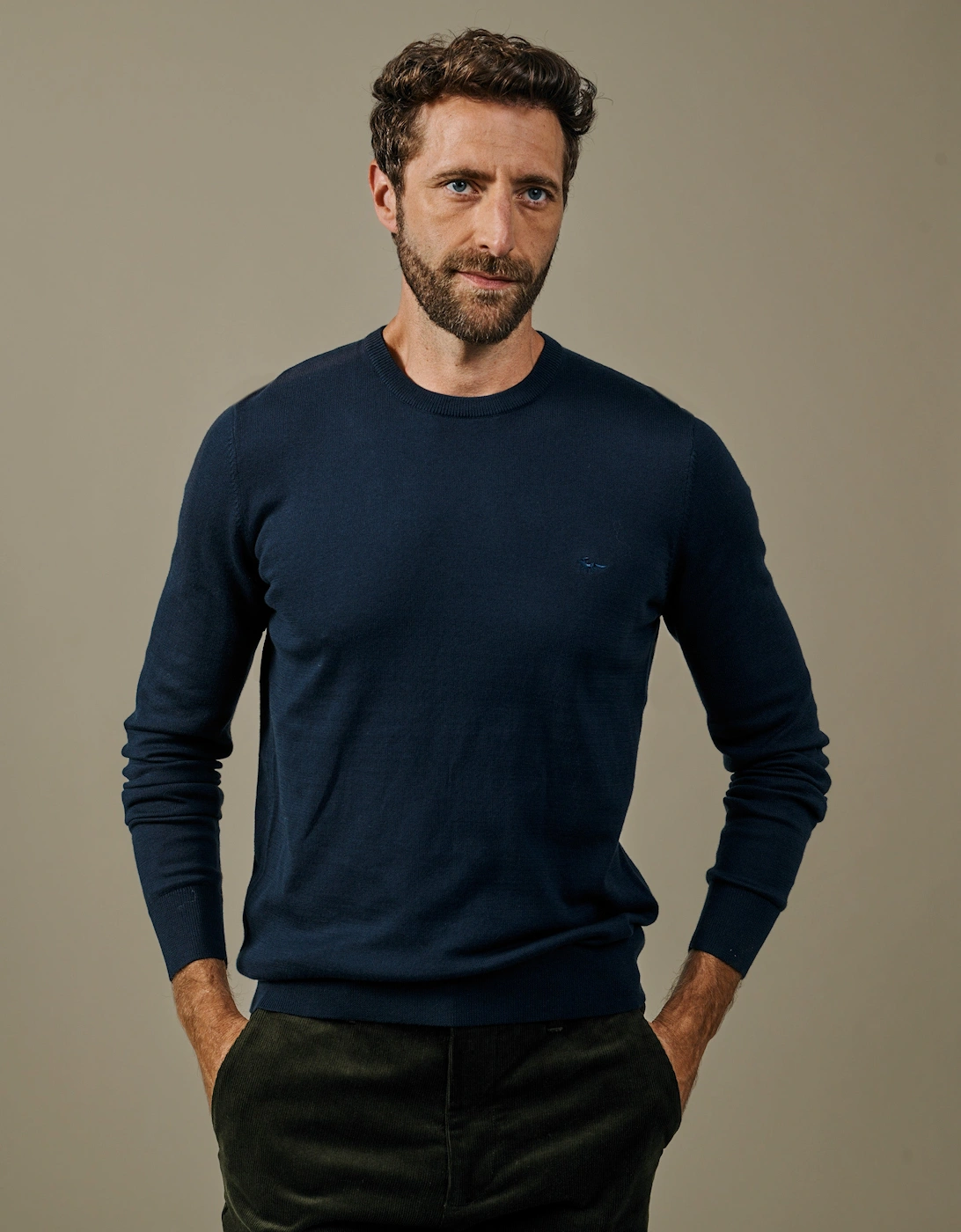 Raven Cotton Crew Neck Jumper
