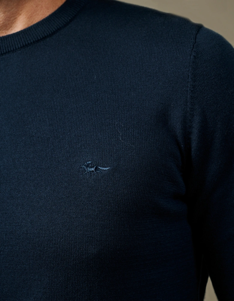 Raven Cotton Crew Neck Jumper