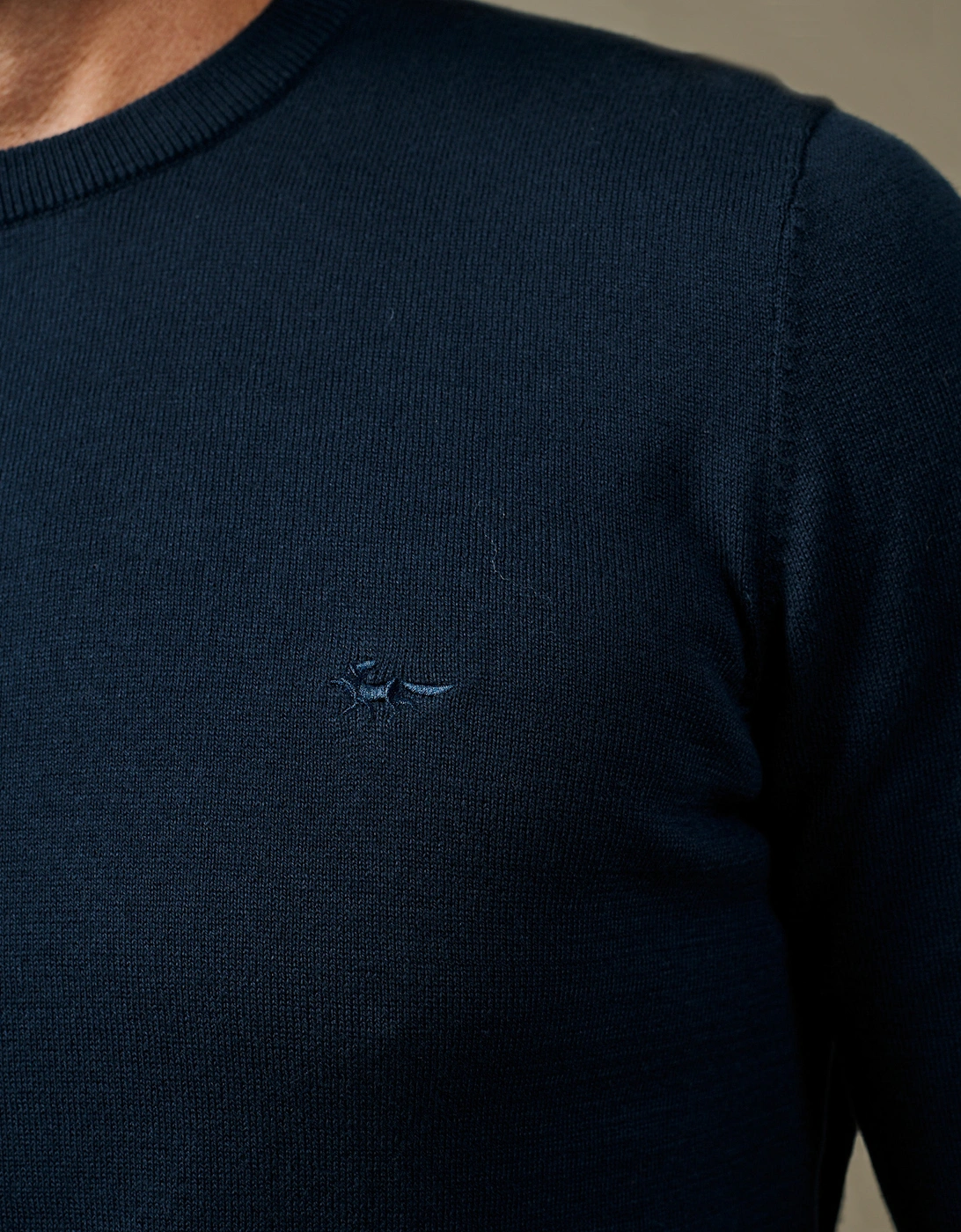 Raven Cotton Crew Neck Jumper