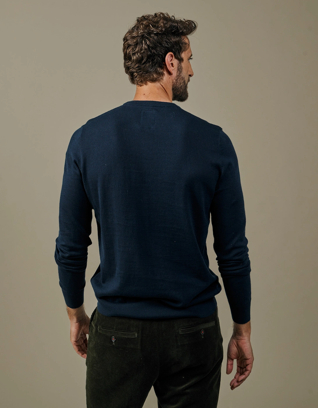 Raven Cotton Crew Neck Jumper