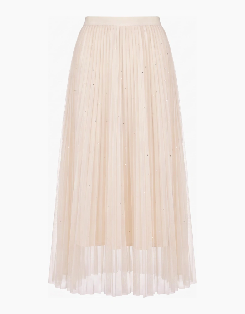 Tulle Swarovski Skirt Cream