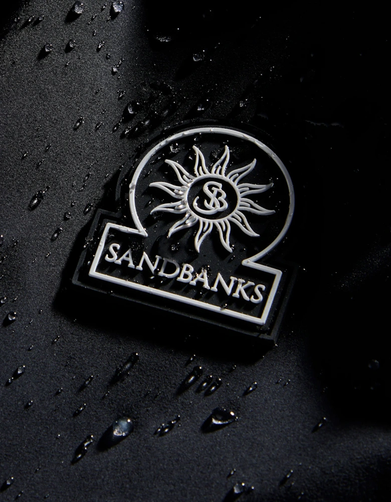 SANDBANKS STORM SHELL WATERPROOF JACKET BLACK