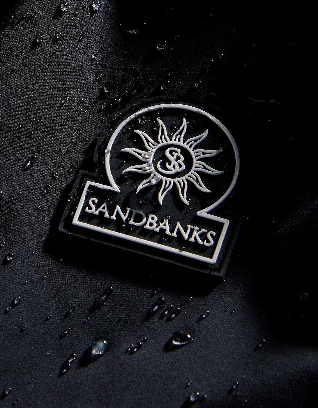 SANDBANKS STORM SHELL WATERPROOF JACKET BLACK