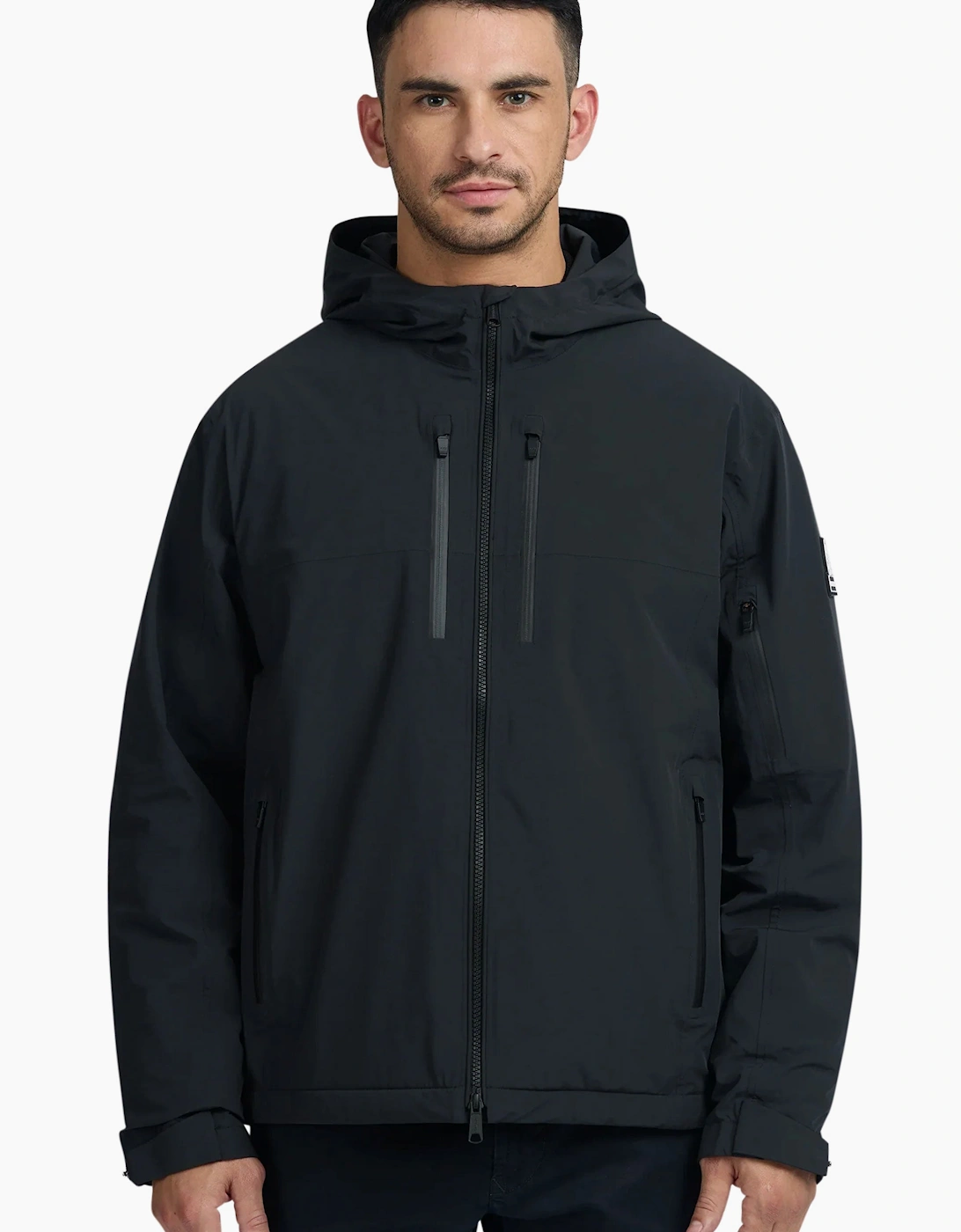 SANDBANKS STORM SHELL WATERPROOF JACKET BLACK