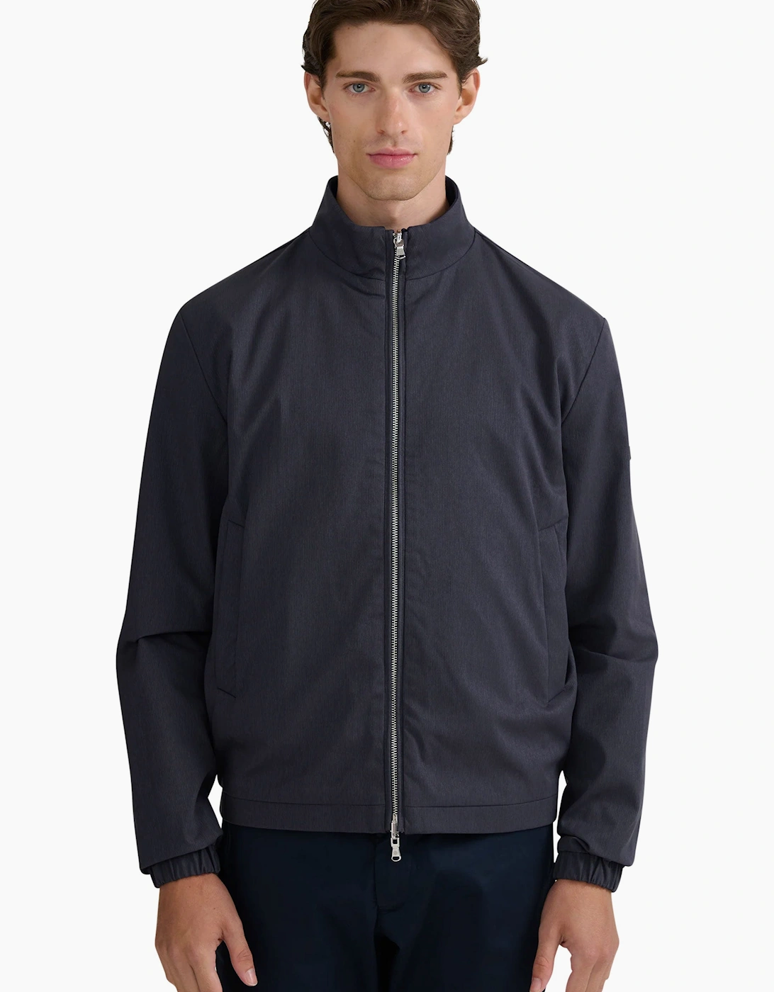 SANDBANKS REVERSIBLE ZIP-THROUGH JACKET NAVY
