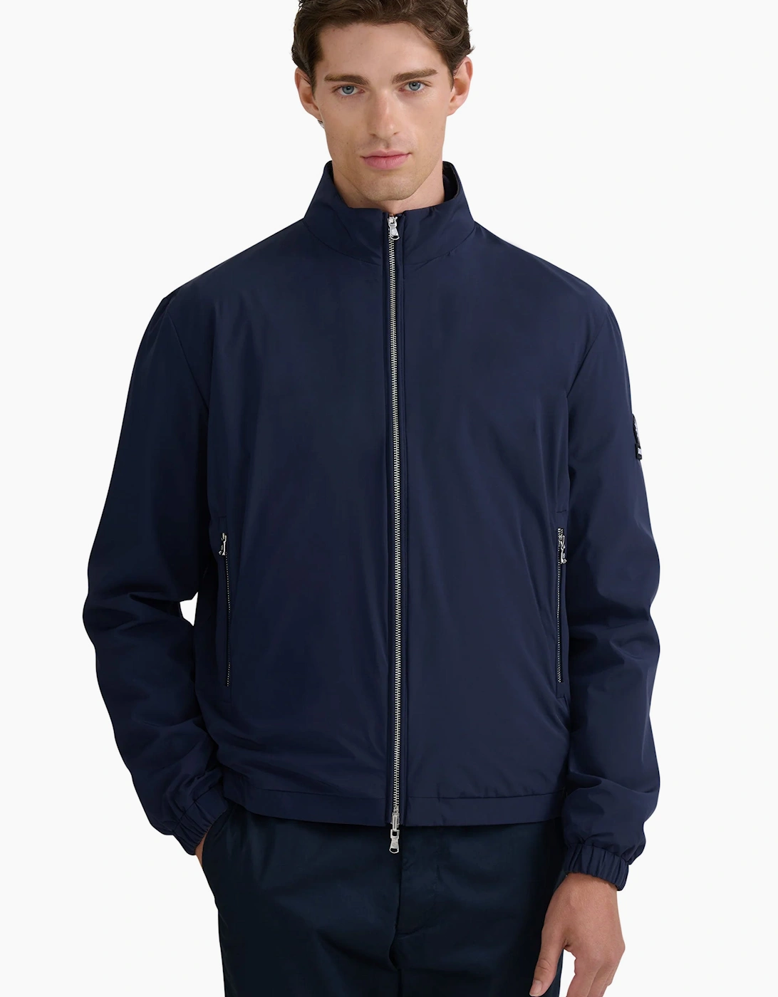 SANDBANKS REVERSIBLE ZIP-THROUGH JACKET NAVY