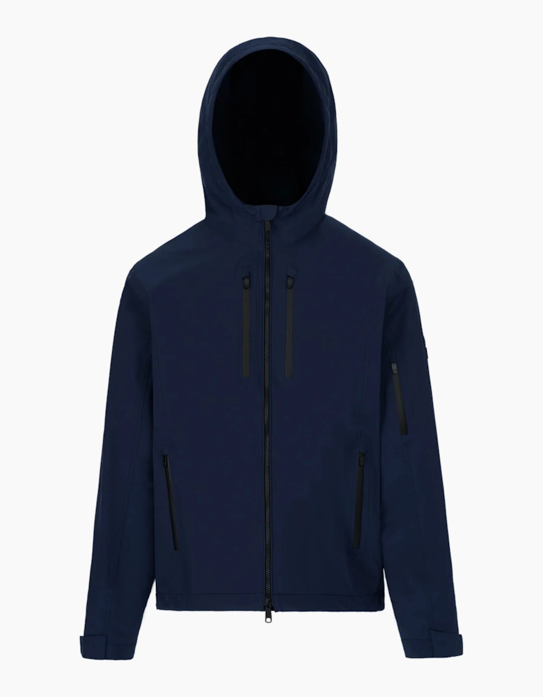 SANDBANKS STORM SHELL WATERPROOF JACKET NAVY
