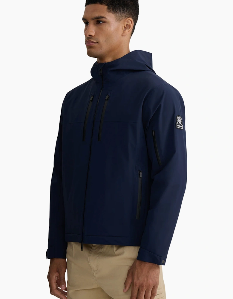 SANDBANKS STORM SHELL WATERPROOF JACKET NAVY