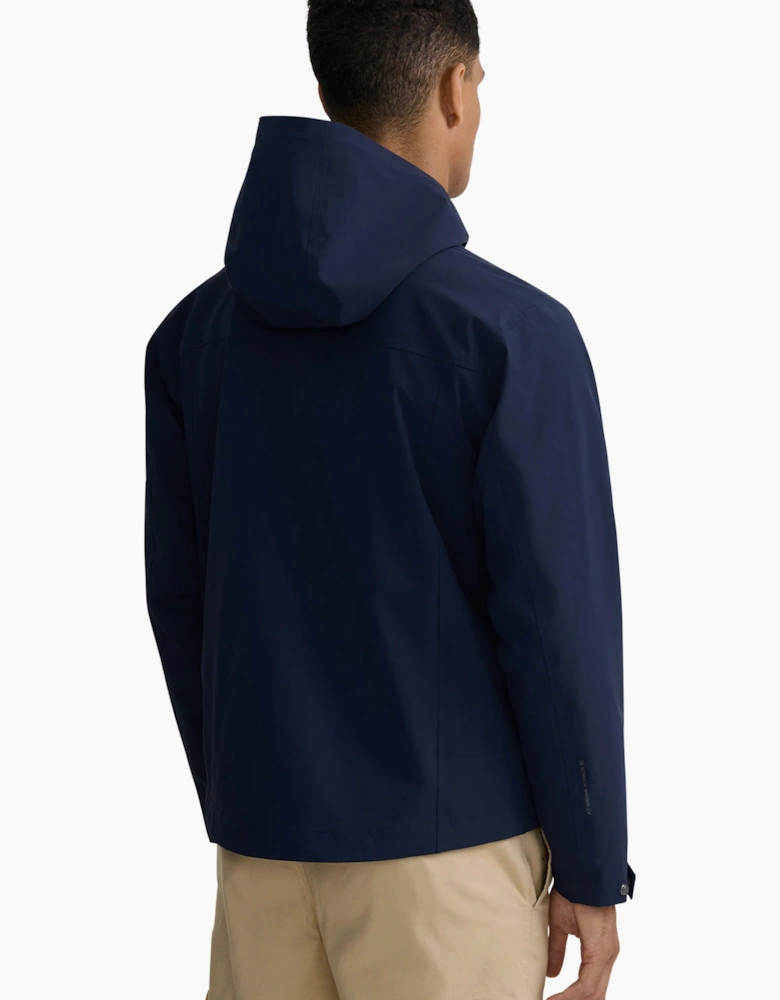 SANDBANKS STORM SHELL WATERPROOF JACKET NAVY