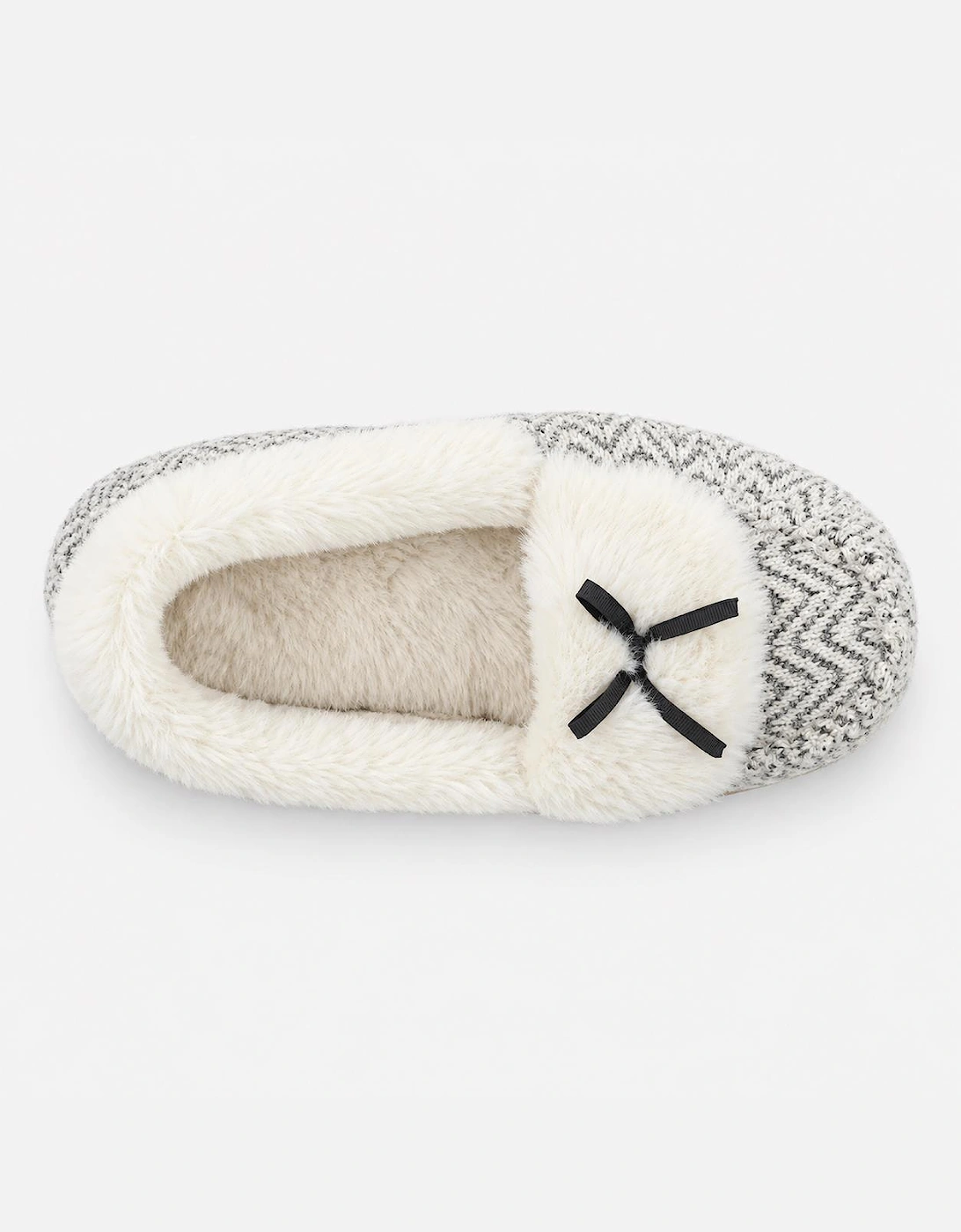 Totes Toasties SPARKLE MOCCASIN SLIPPERS Womens Moccasins Cream Multi