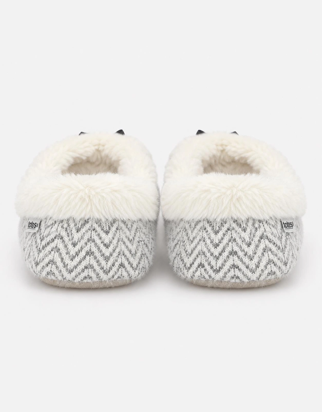 Totes Toasties SPARKLE MOCCASIN SLIPPERS Womens Moccasins Cream Multi