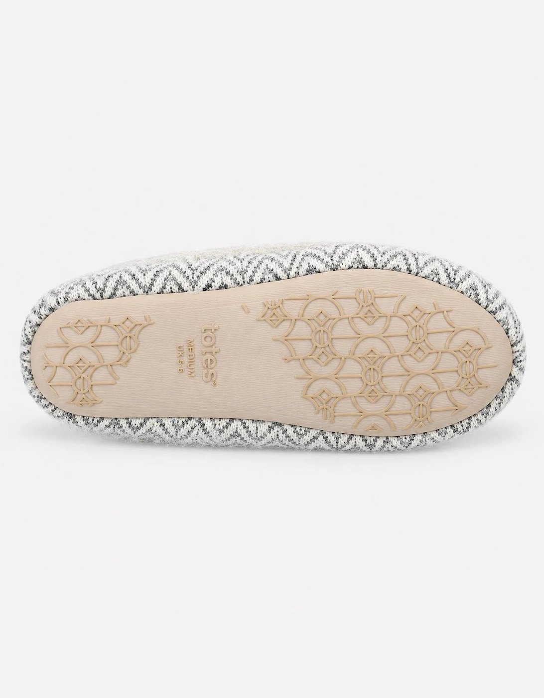 Totes Toasties SPARKLE MOCCASIN SLIPPERS Womens Moccasins Cream Multi