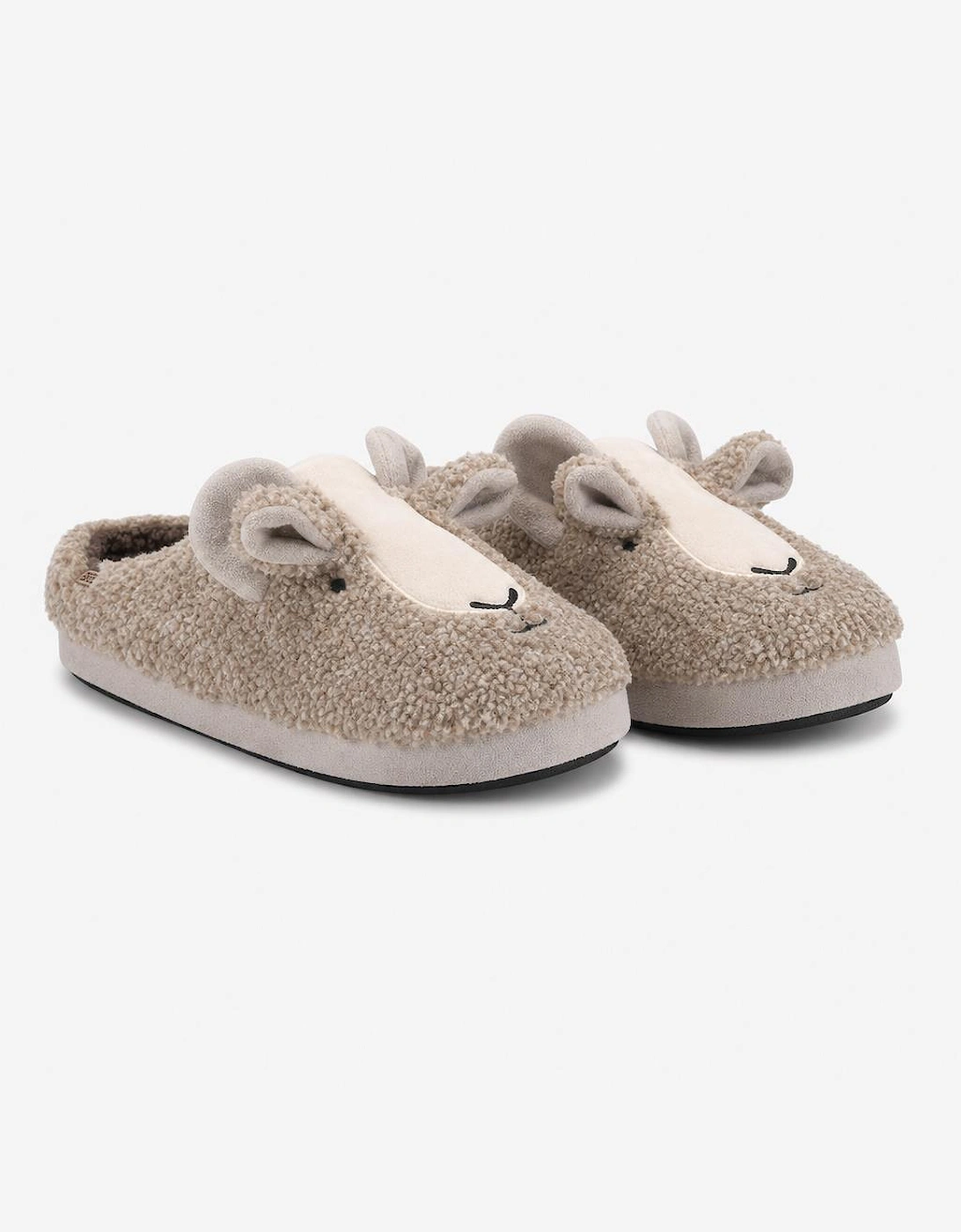 Totes Toasties GOAT NOVELTY MULE SLIPPER Mens Mules Grey