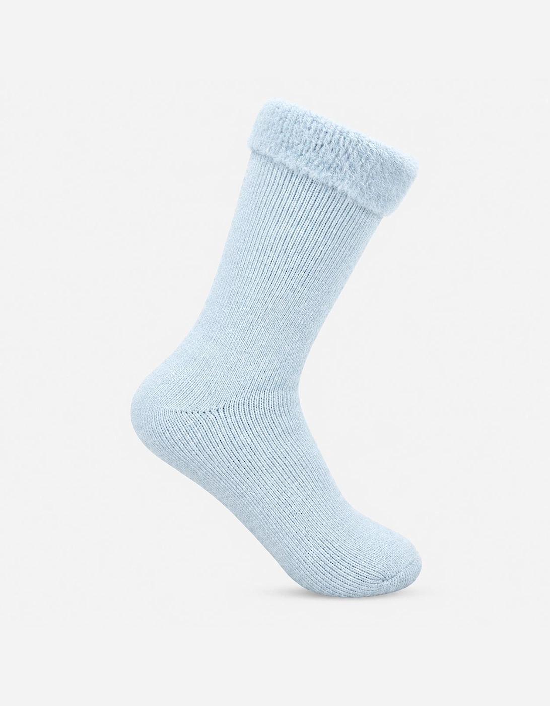 Totes Toasties PREMIUM BRUSHED THERMAL BED SOCK (TWIN PACK) Womens Bed Socks Denim / Blue