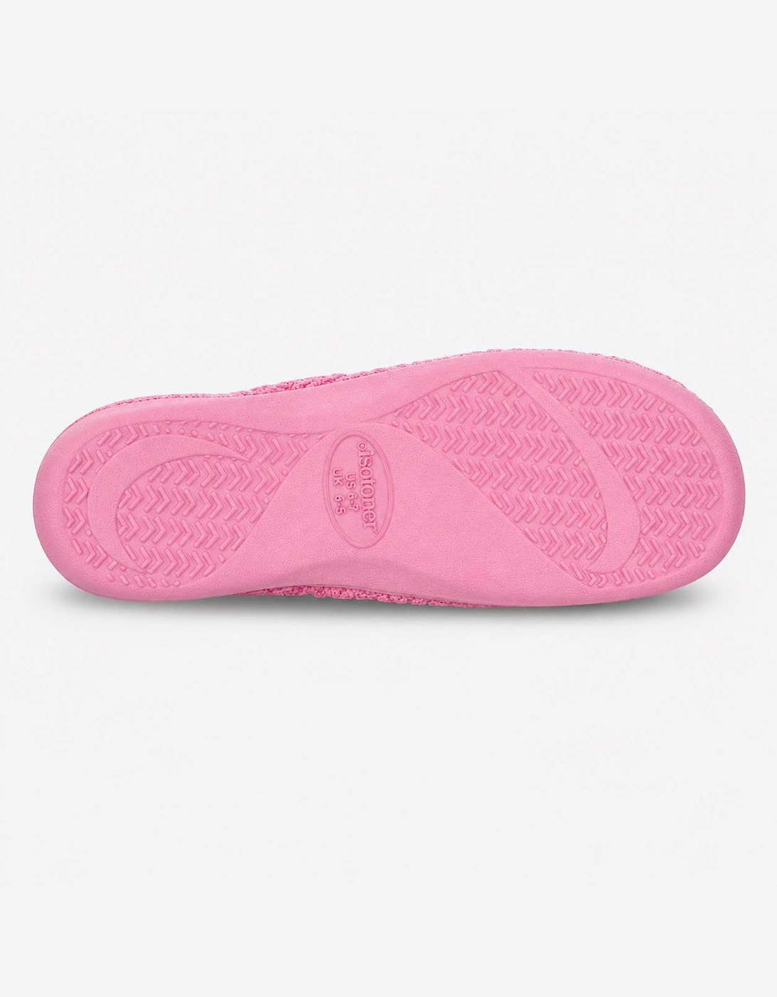 Totes Isotoner POPCORN TERRY MULE SLIPPERS Womens Mules Pink