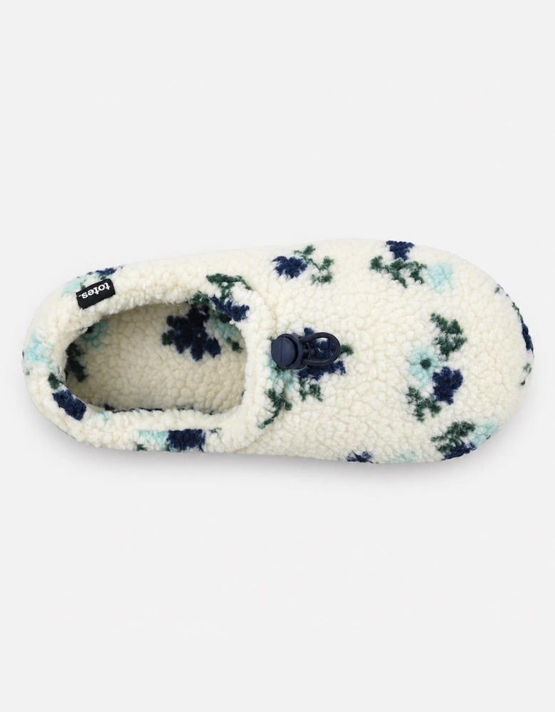 Totes Toasties FULL BACK SLIPPER WITH TOGGLE Womens Full Slippers Floral