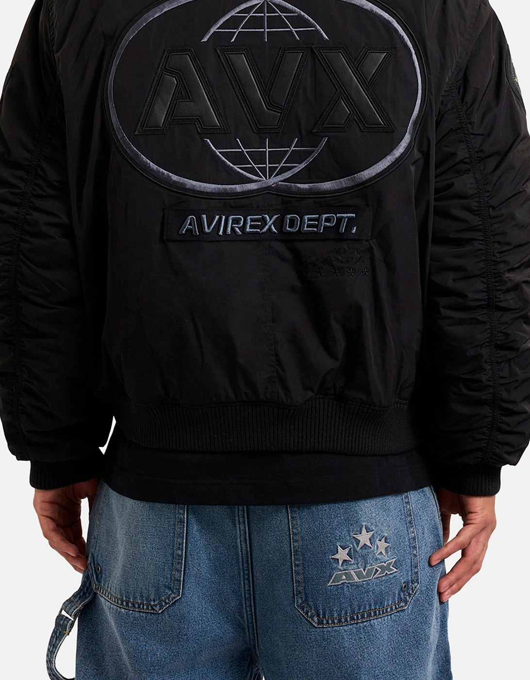 Apex MA1 Bomber Jacket - Black