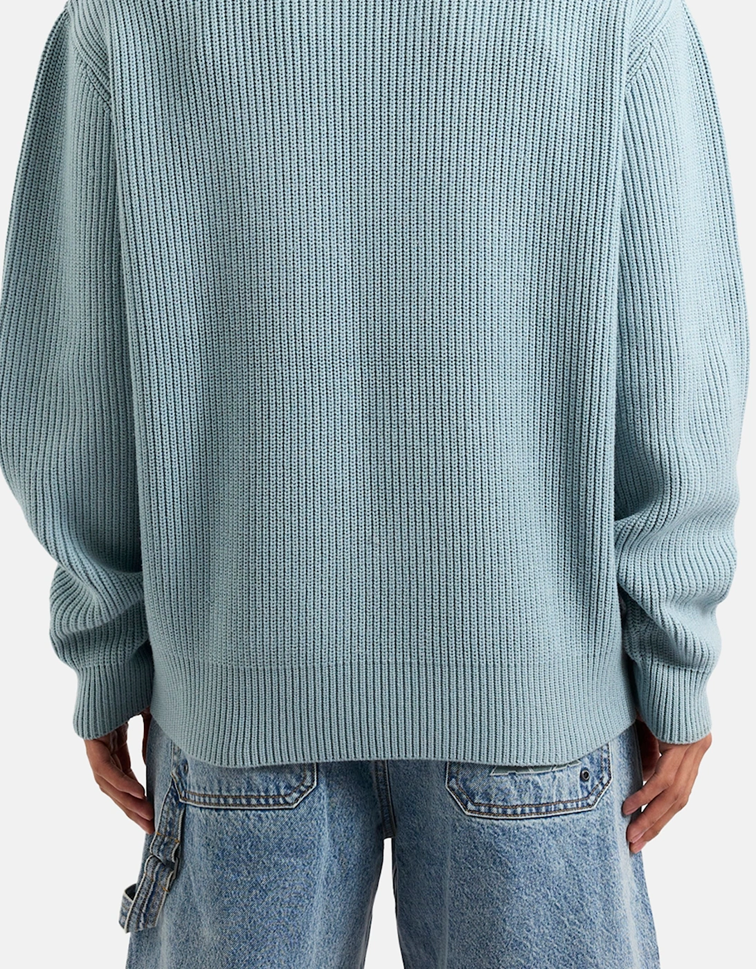 HORIZON KNIT SWEAT - Blue Fog