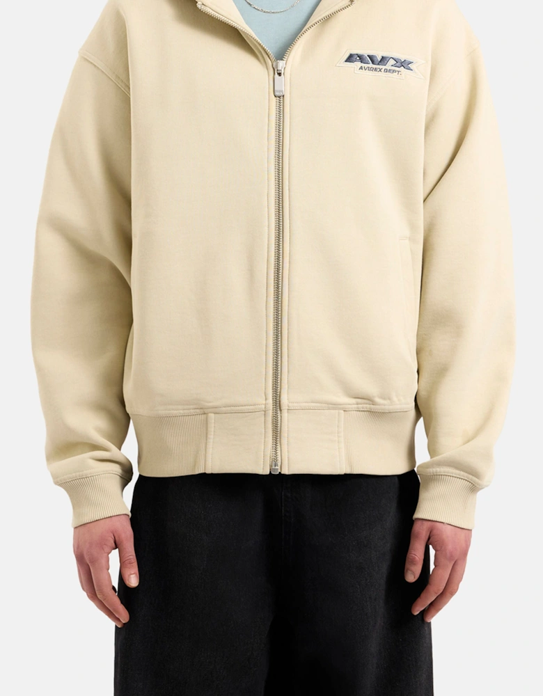 RUGGED FZ HOODIE - Sand Brown