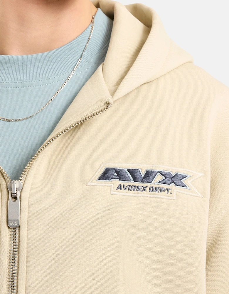 RUGGED FZ HOODIE - Sand Brown