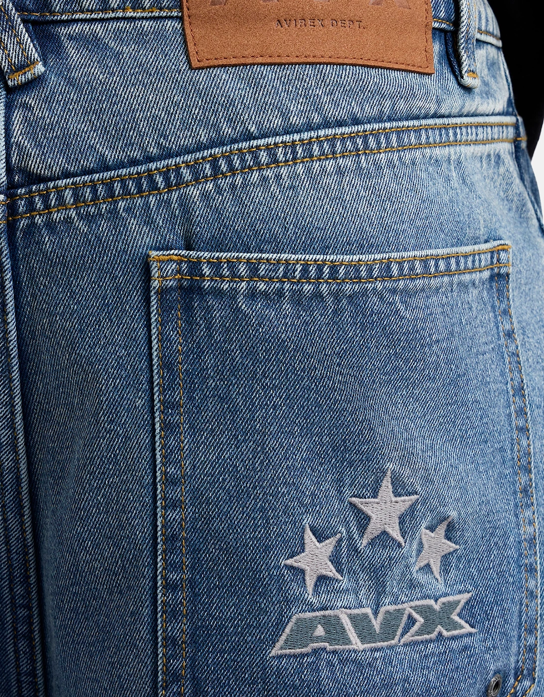 Mitch Denim Pant - Mid Denim Blue