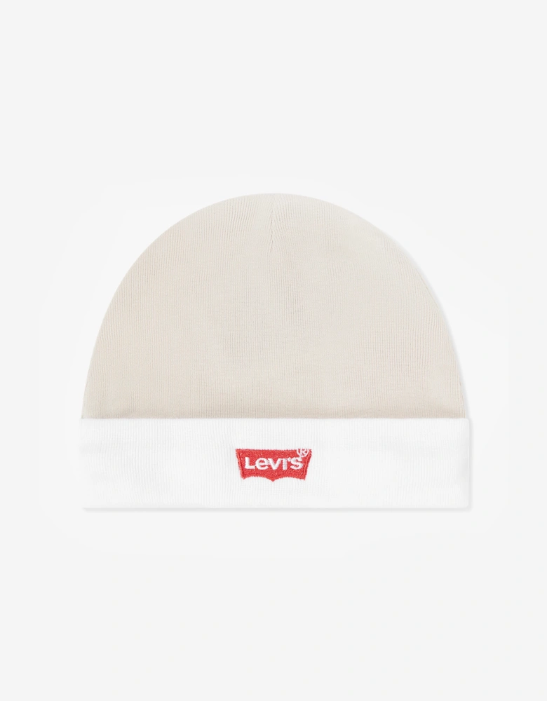 Levi's Baby Batwing Bodysuit Gift Set in Beige