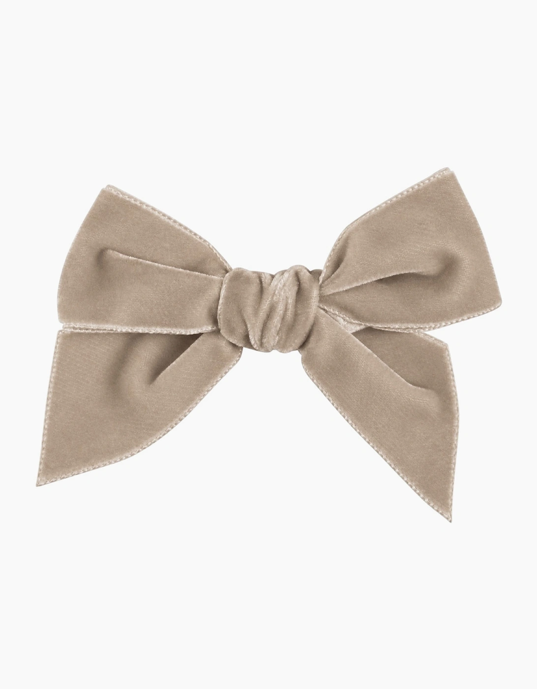 Girls Brown 316 Velvet 10cm Bow Clip