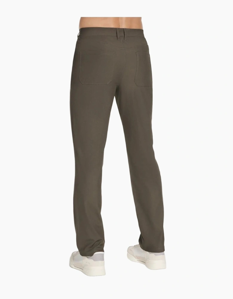 Skechers Premium 5 Pocket Pant Polyester Men's Olive Chino Pants