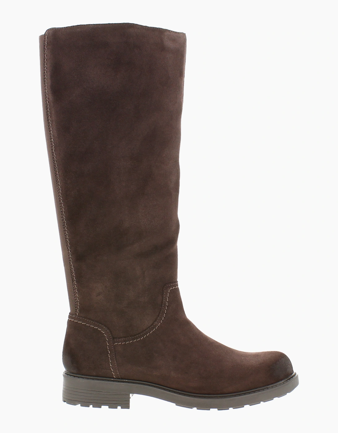 Clarks Womens Long Boots Orinoco 2 Rise Zip dark brown UK Size