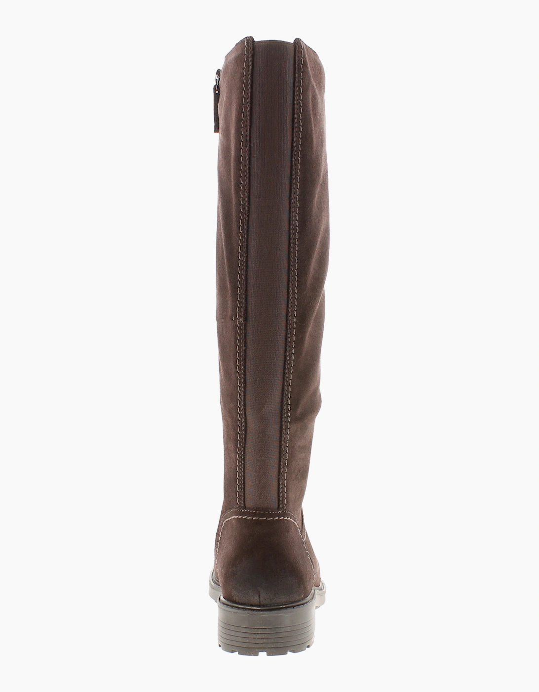 Clarks Womens Long Boots Orinoco 2 Rise Zip dark brown UK Size