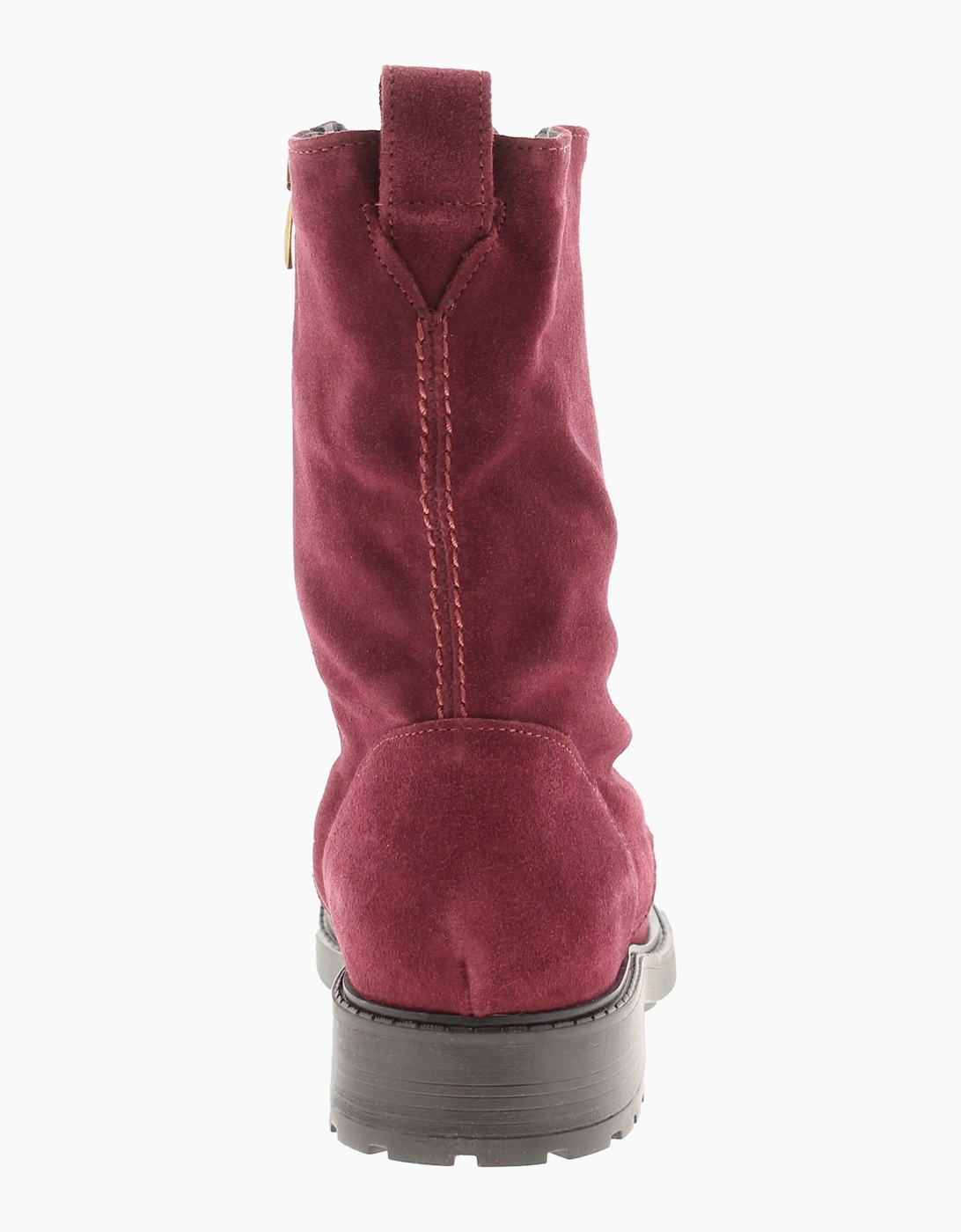 Clarks Womens Ankle Boots Orinoco2 Style Merlot Suede Lace Up deep red UK Size