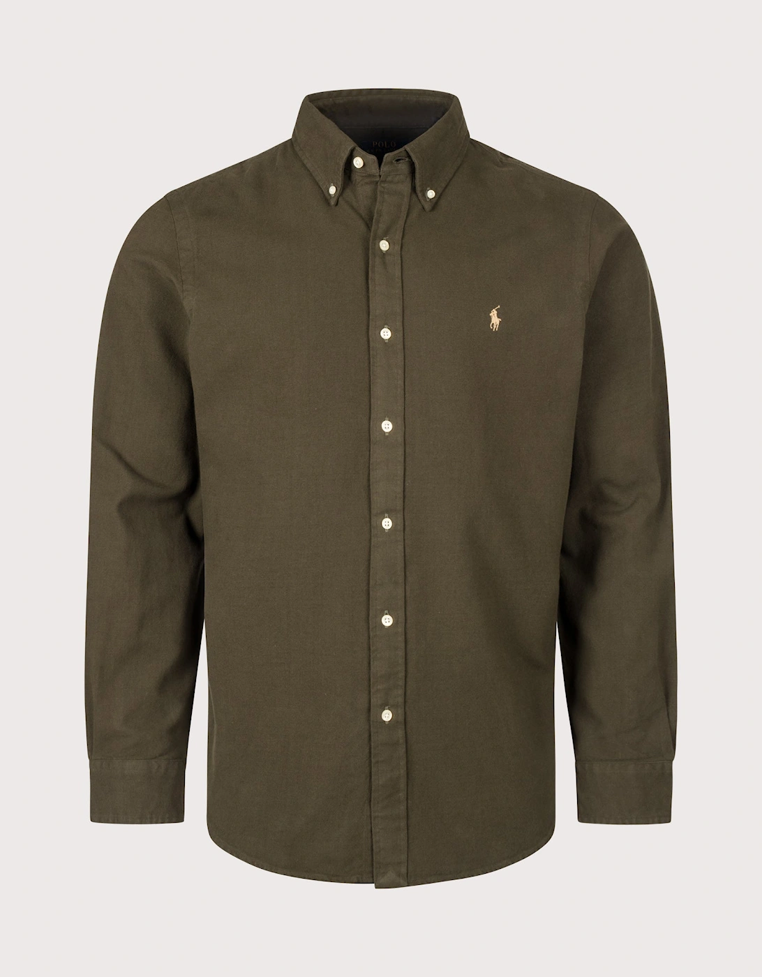 Custom Fit Brushed Flannel Shirt