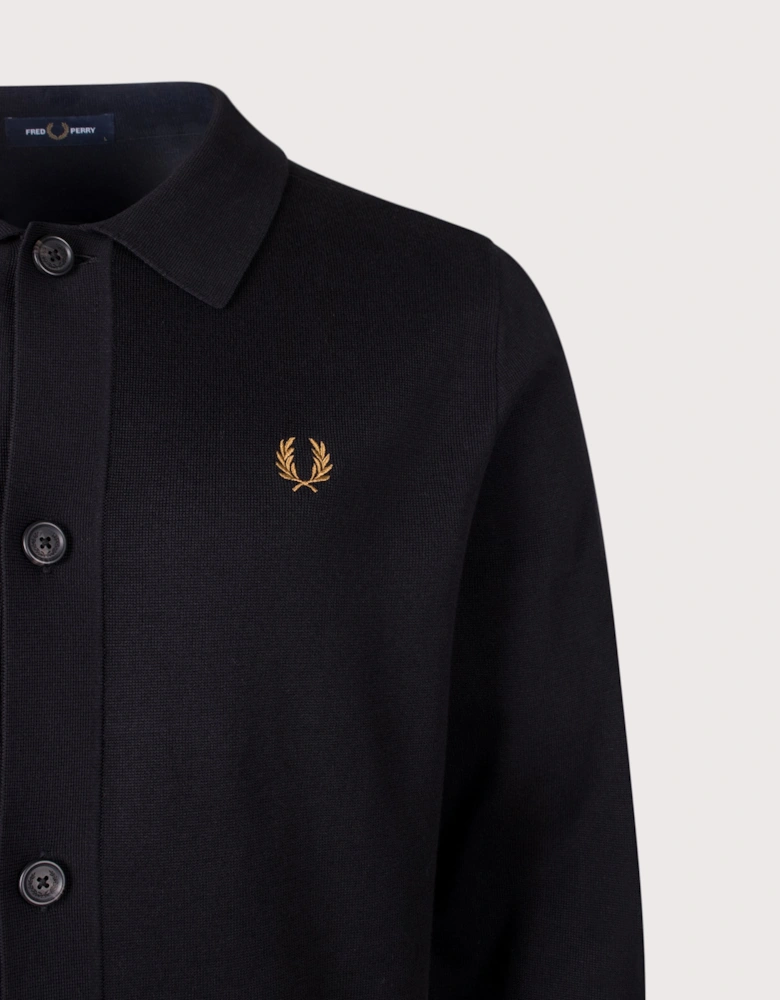 Regular Fit Knitted Overshirt