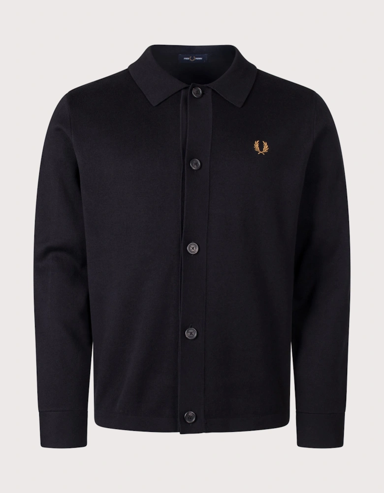 Regular Fit Knitted Overshirt