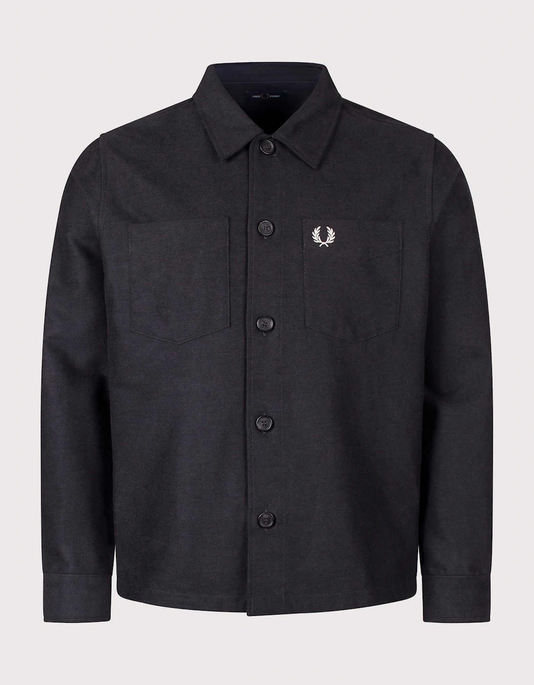 Regular Fit Brushed Twill Overshirt