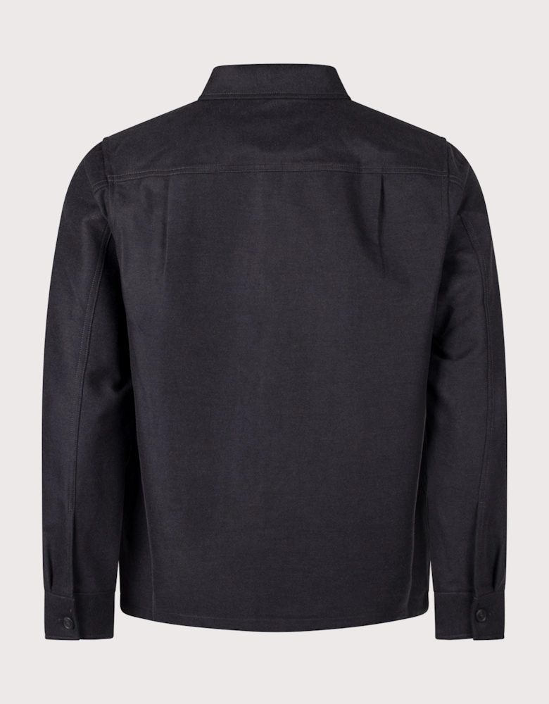 Regular Fit Brushed Twill Overshirt