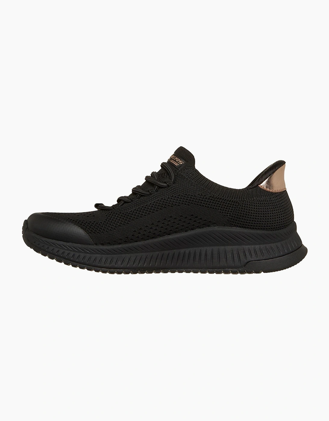 Skechers BOBS Sport Squad 4 Dire Step Polyester Women's Black Trainers