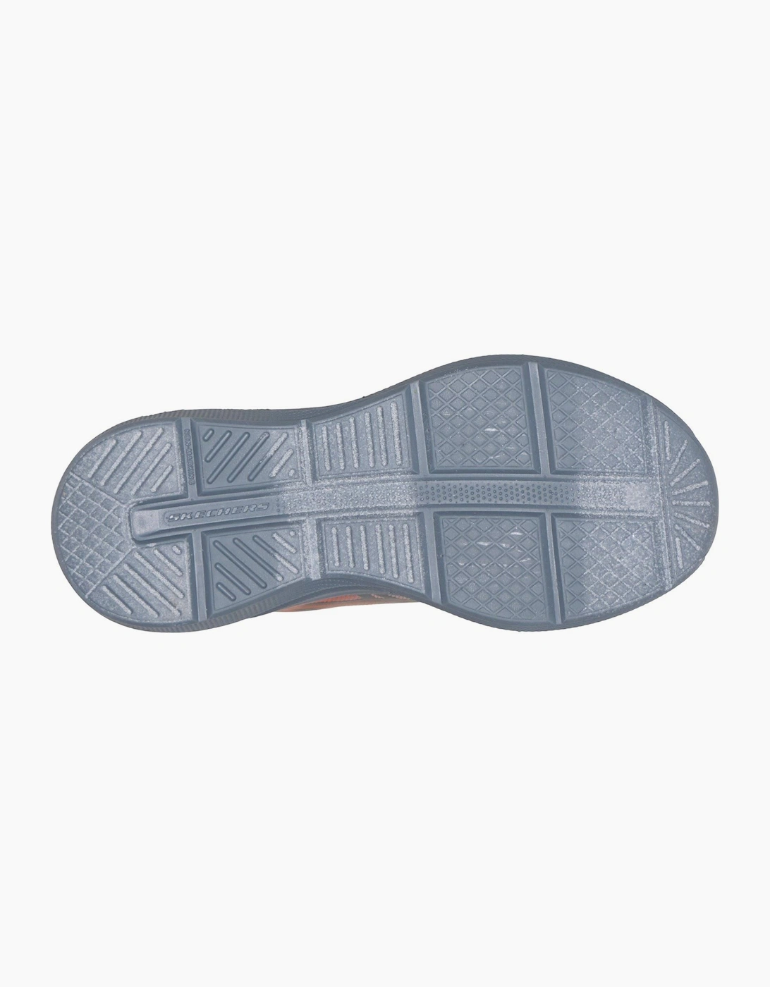 Skechers Microspec Velocity Grid-Shift Charcoal/Orange & Black Trainers