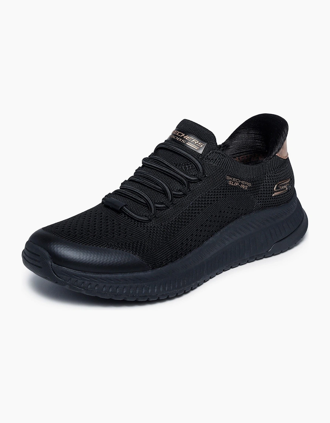 Skechers BOBS Sport Squad 4 Dire Step Polyester Women's Black Trainers