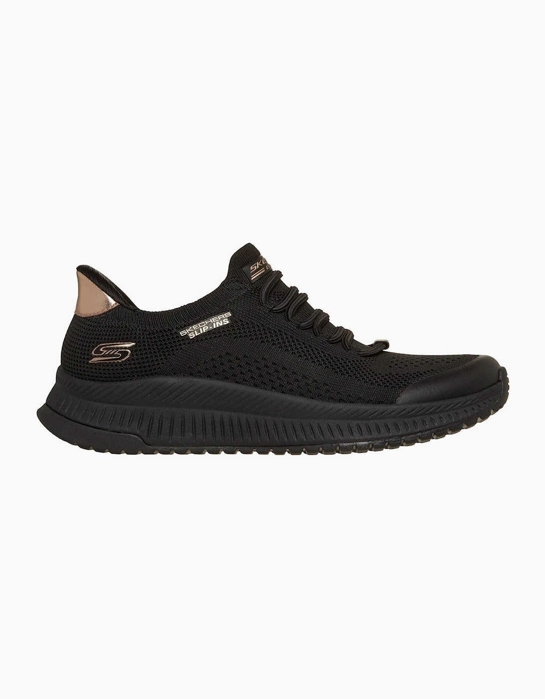 Skechers BOBS Sport Squad 4 Dire Step Polyester Women's Black Trainers