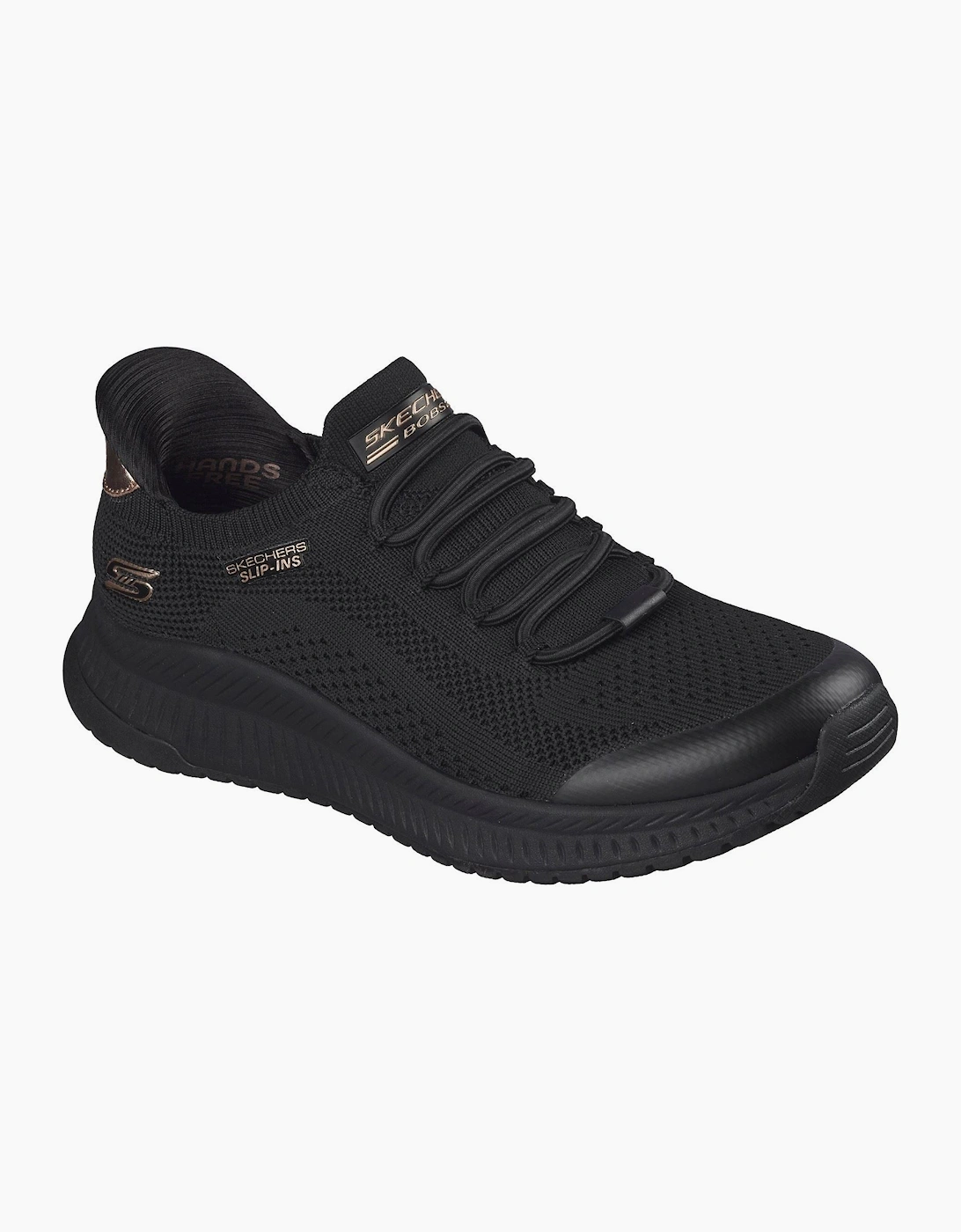 Skechers BOBS Sport Squad 4 Dire Step Polyester Women's Black Trainers