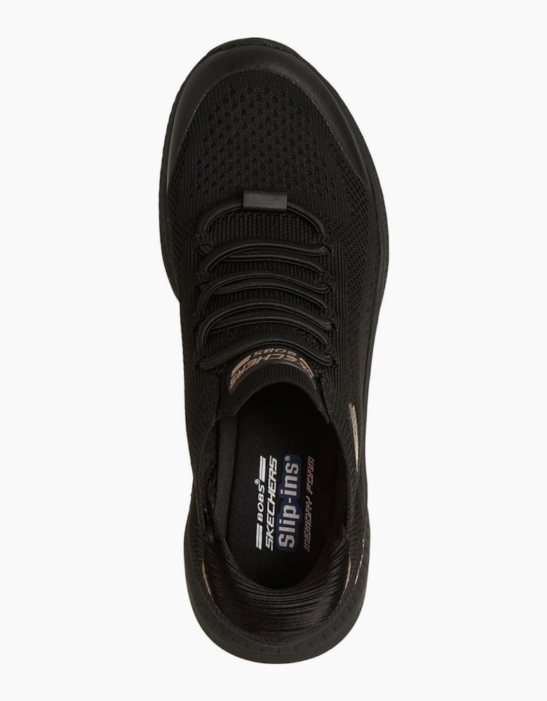 Skechers BOBS Sport Squad 4 Dire Step Polyester Women's Black Trainers