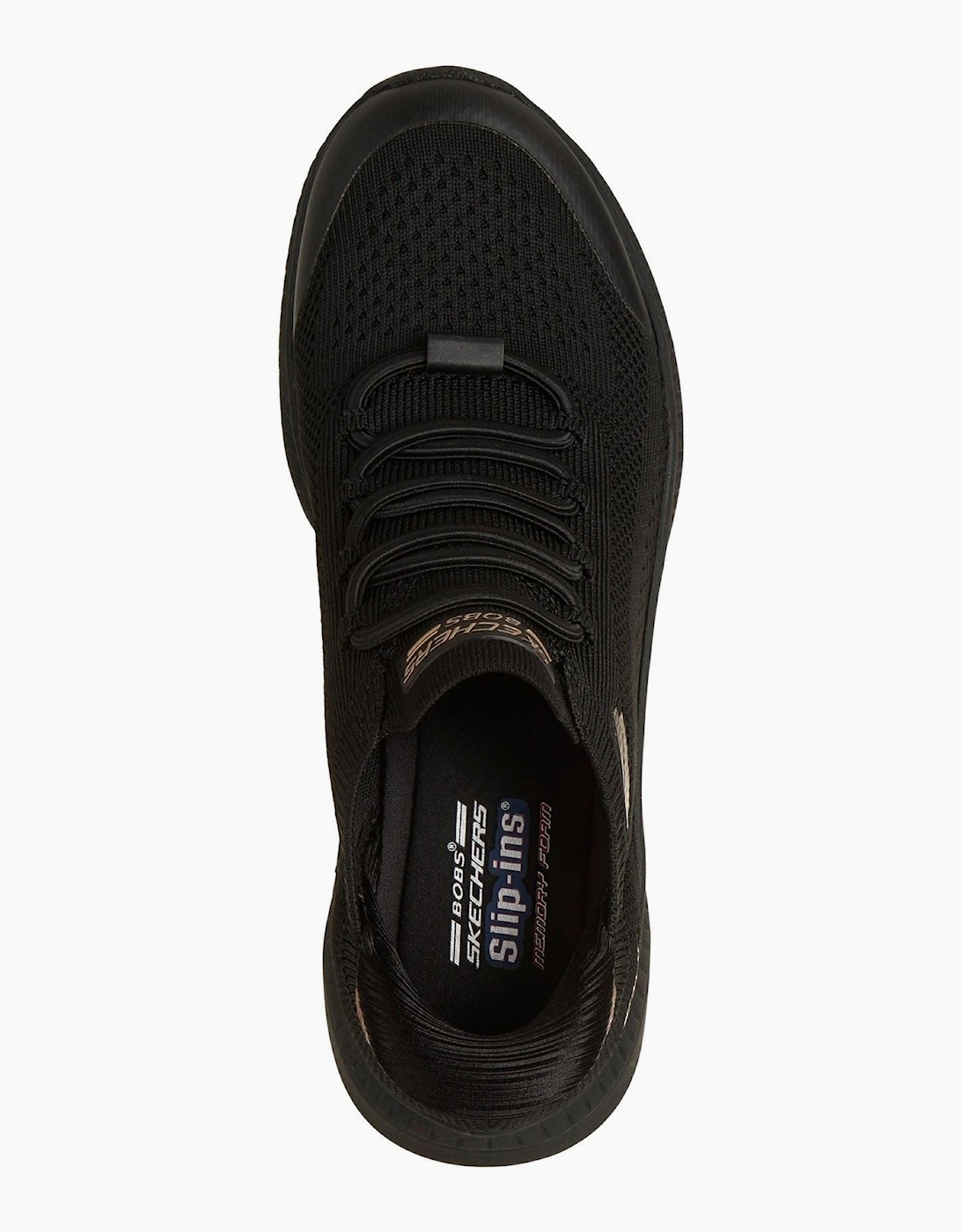 Skechers BOBS Sport Squad 4 Dire Step Polyester Women's Black Trainers