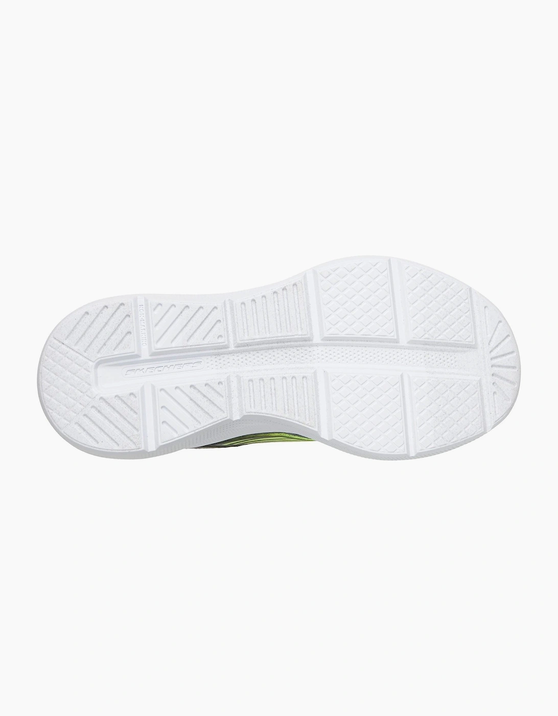 Skechers Microspec Velocity Grid-Drift Boy's Charcoal/Yellow & Silver Trainers