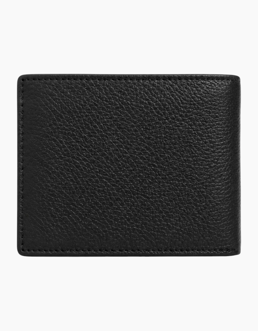 Hugo Boss Mens Genuine Leather Wallet Monist Bifold Credit Card Holder Black