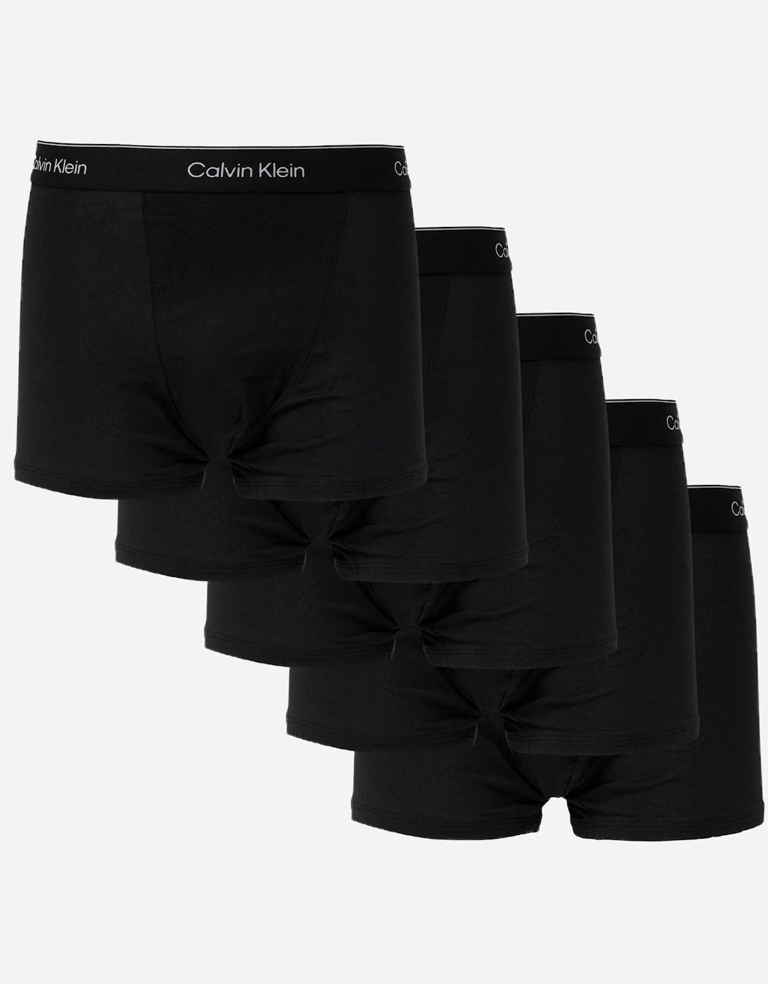 Calvin Klein Men's Calvin Klein 5 Pack Icon Cotton Stretch Mens Relaxed Fit Trunks - Black