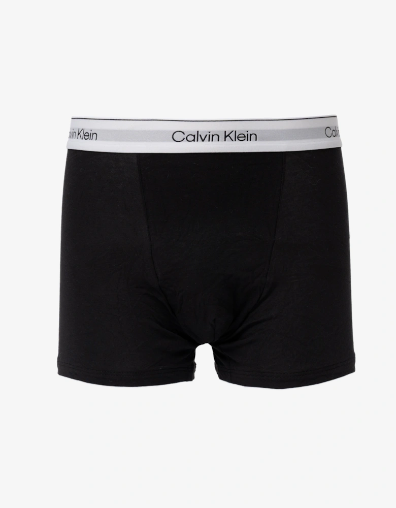 Calvin Klein 5 Pack Icon Cotton Stretch Mens Relaxed Fit Trunks - Black/White/Grey Heather