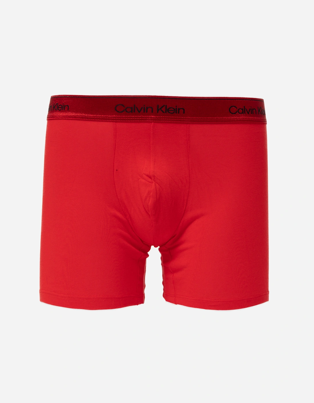 Calvin Klein 3-Pack Mens Icon Stretch Metallic Boxer Briefs - Black/Goji Berry/Black