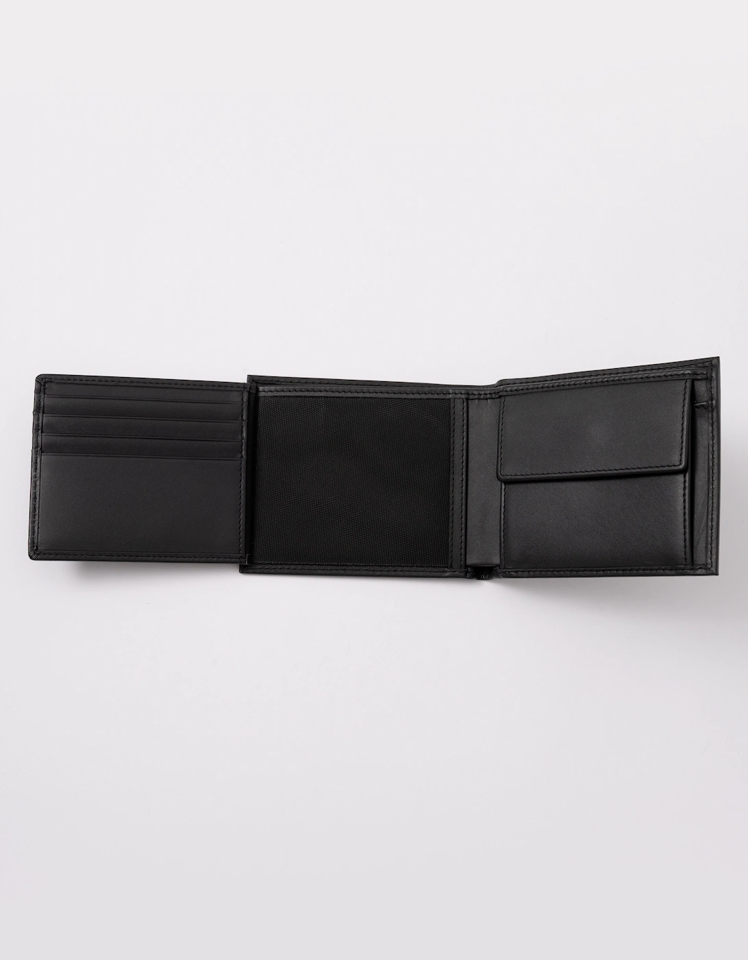 BOSS Orange Randy Mens Trifold Leather Wallet - Black 001