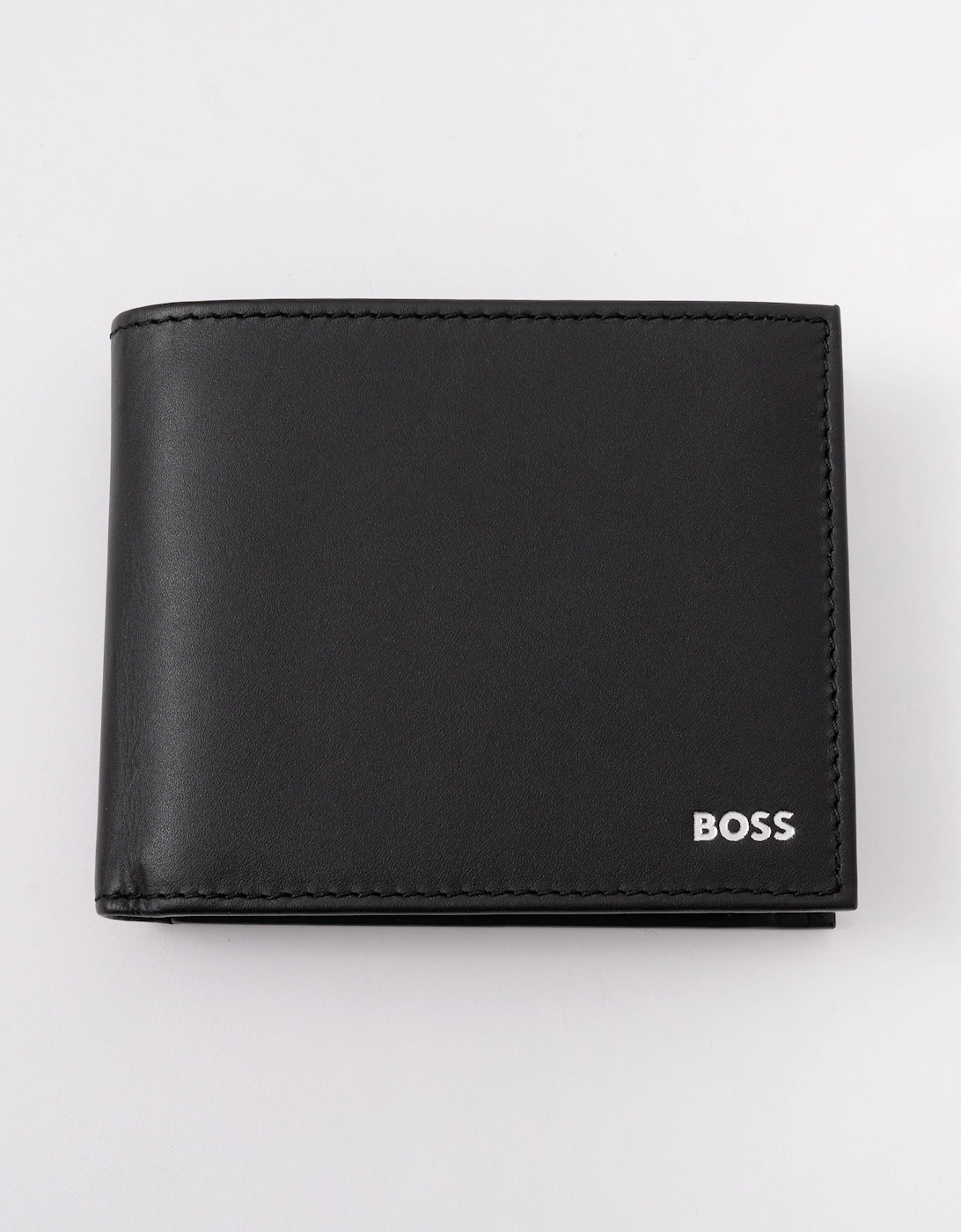 BOSS Orange Randy Mens Trifold Leather Wallet - Black 001